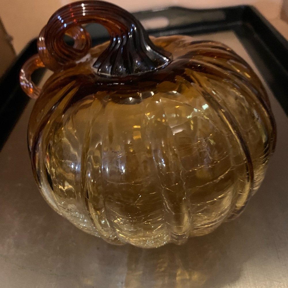 Glass pumpkin